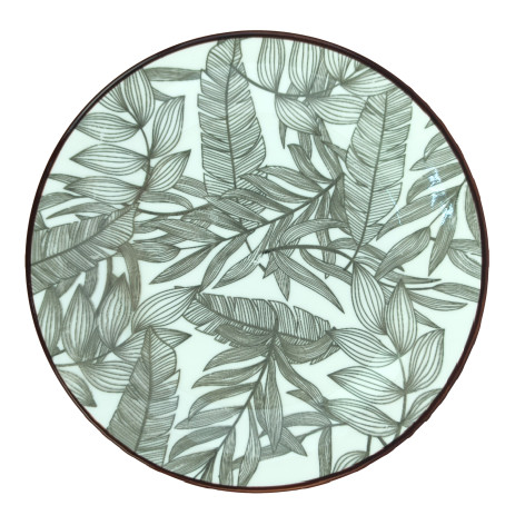 Тарелка фарфоровая десертная 20 см Branch Коралл