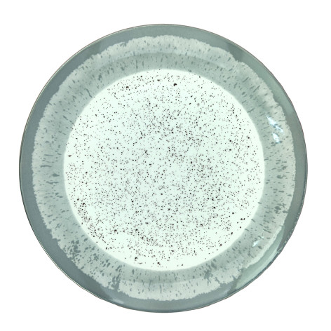 Тарелка фарфоровая обеденная 24 см Rustic grey Коралл