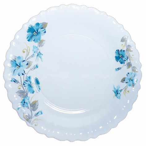 Тарелка стеклокерамическая обеденная 25 см RDP250-768 Blue Juba Parsopal