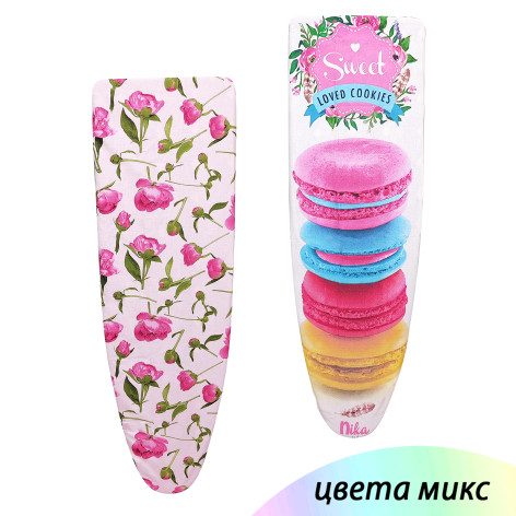 Чехол бязь для гладильной доски 1290х510 мм в ассортименте Nika