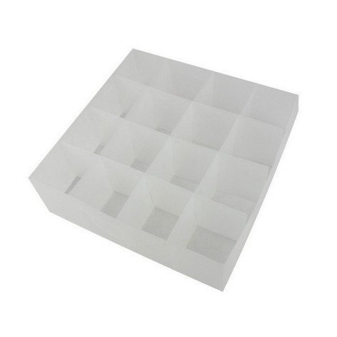 Органайзер пластиковый 30х30х10 см 16 ячеек для белья складной прозрачный Рыжий кот