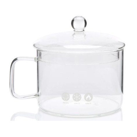 Кастрюля стеклянная 1500 мл 15х17 см стекл крышка стекл ручка-1 шт Baizheng