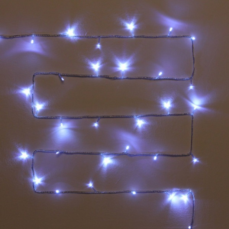 Гирлянда светодиодная 10 м 100 led нить пластик медь белый NP-3302 Fex