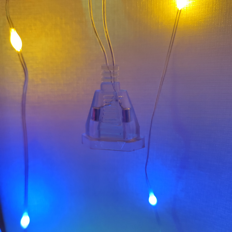 Рисунок Гирлянда светодиодная 3*2 м 60 led штора пластик медь мультицвет NP-1299 Fex