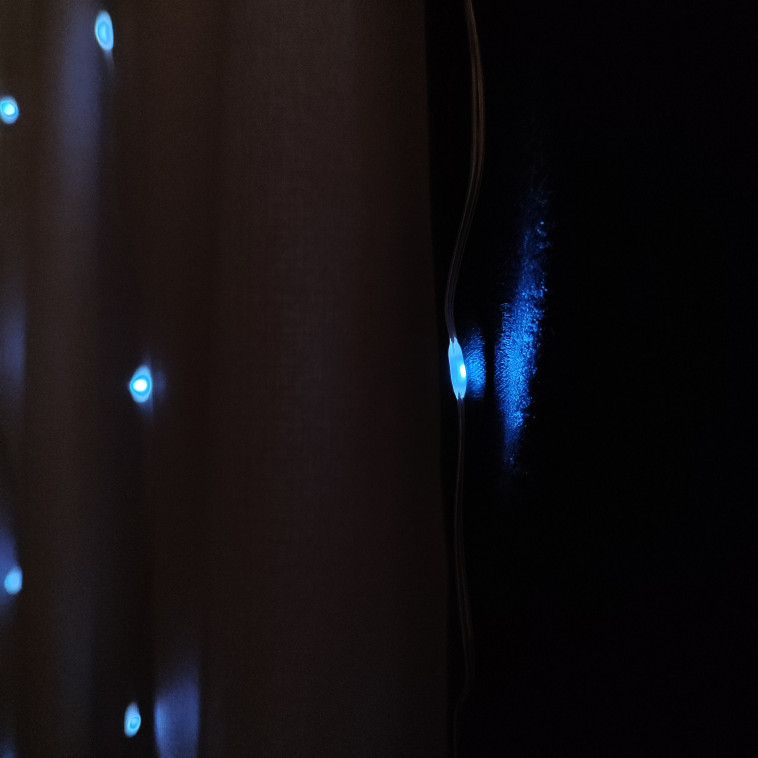 Картинка Гирлянда светодиодная 3*2 м 60 led штора пластик медь разноцветный белый NP-1298 Fex