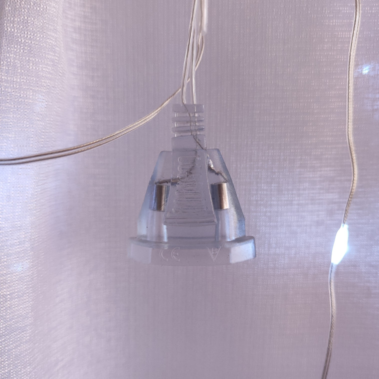 Рисунок Гирлянда светодиодная 3*2 м 60 led штора пластик медь разноцветный белый NP-1298 Fex