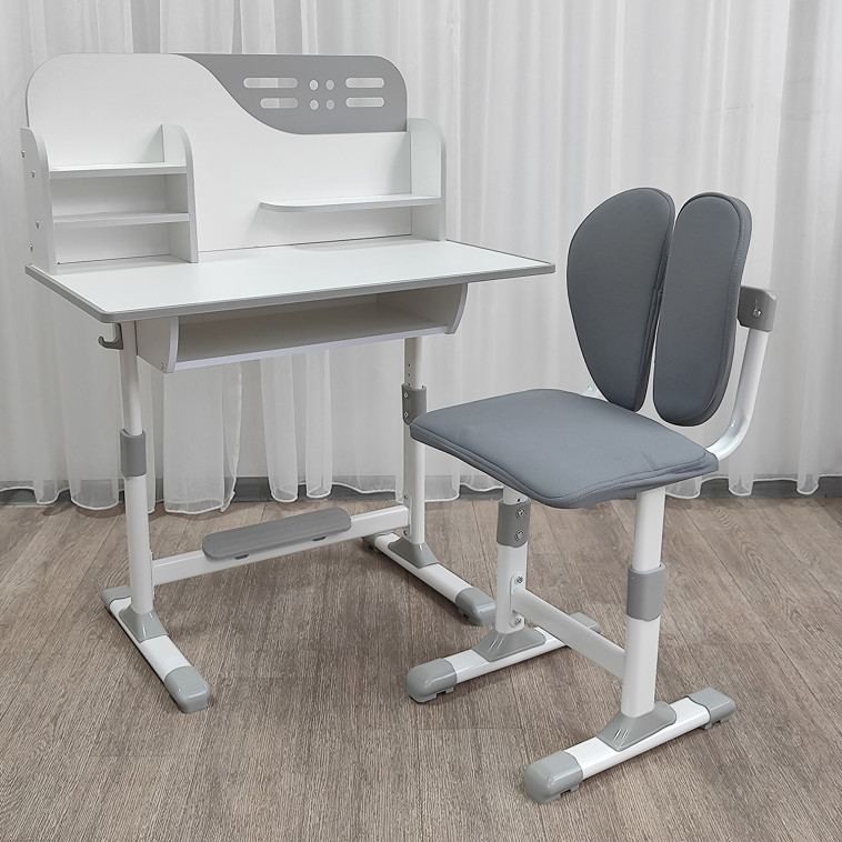 Фото Комплект детский 105*80*50/84 см стол стульчик серый Baizheng