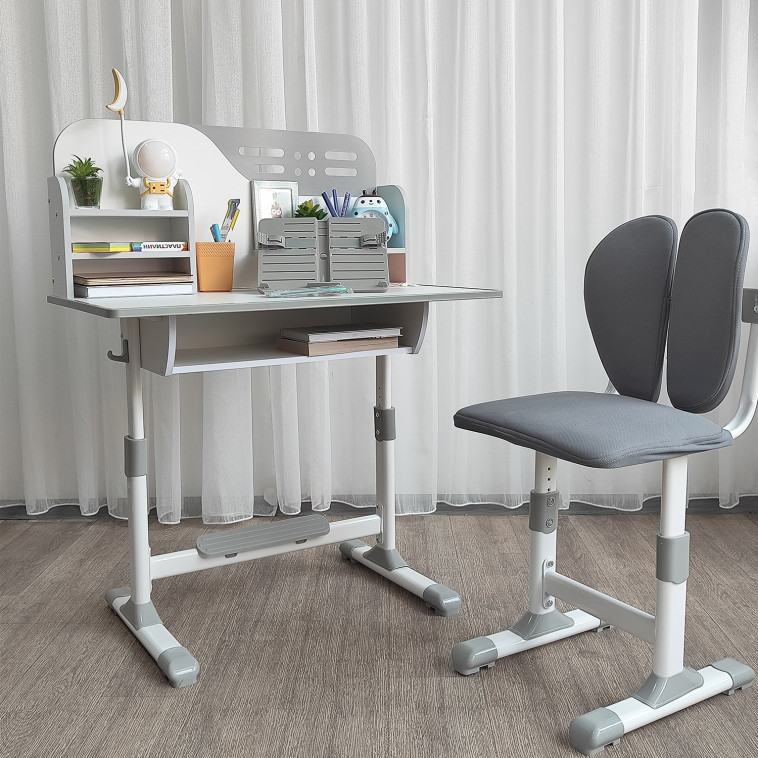 Мини фото №3 Комплект детский 105*80*50/84 см стол стульчик серый Baizheng