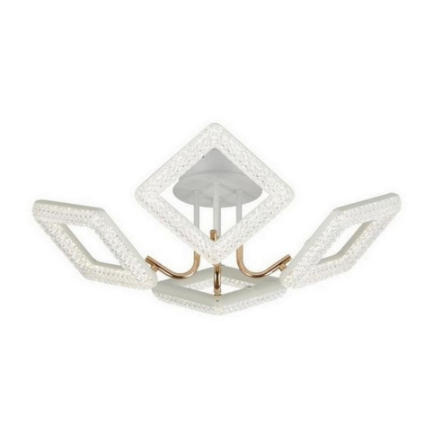 Люстра светодиодная 4 плафона  61*22 см 64Вт 4480LM 16м2 3 цвета белый Baizheng