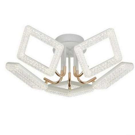 Люстра светодиодная 5 плафонов 51*22 см 80Вт 5 600LM 20м2 3 цвета белый Baizheng