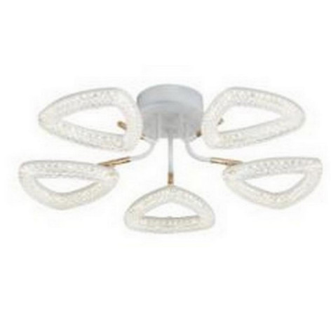 Люстра светодиодная 5 плафонов  61*16 см 80Вт 5600LM 20м2 3 цвета белый Baizheng