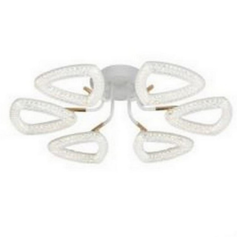 Люстра светодиодная 6 плафонов  64*16 см 96Вт 6720LM 24м2 3 цвета белый Baizheng