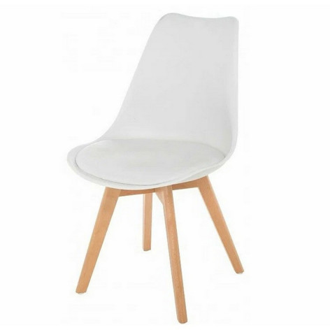 Стул полипропилен 46*49*82 см до 120 кг комплект 4 шт белый Baizheng