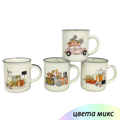 Кружка керамическая 350 мл подарок микс Baizheng