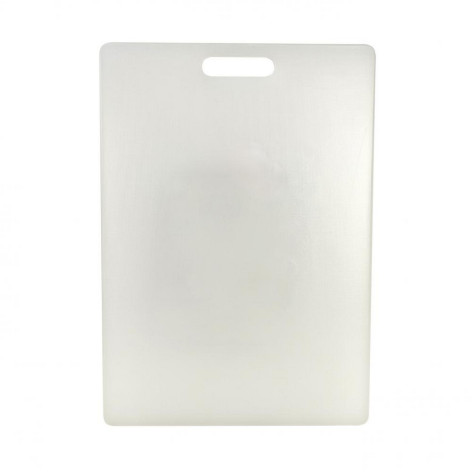 Доска пластиковая разделочная 45х33х0,8 см врезная ручка белый Baizheng