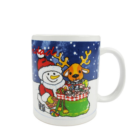Кружка фарфоровая 330 мл Рождественская Номер 1 BZ-0093 Baizheng Кружка фарфоровая 330 мл Рождественская Номер 1 BZ-0093 Baizheng