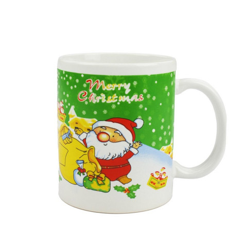 Кружка фарфоровая 330 мл Рождественская Номер 7 BZ-0093 Baizheng Кружка фарфоровая 330 мл Рождественская Номер 7 BZ-0093 Baizheng