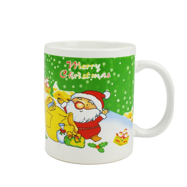 Кружка фарфоровая 330 мл Рождественская Номер 7 BZ-0093 Baizheng