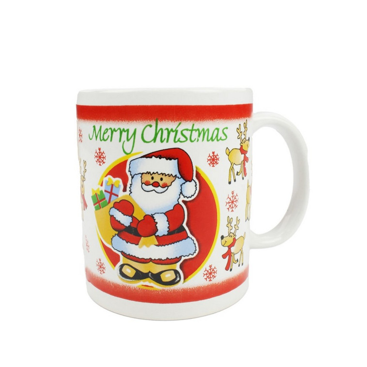 Кружка фарфоровая 330 мл Рождественская Номер 8 BZ-0093 Baizheng