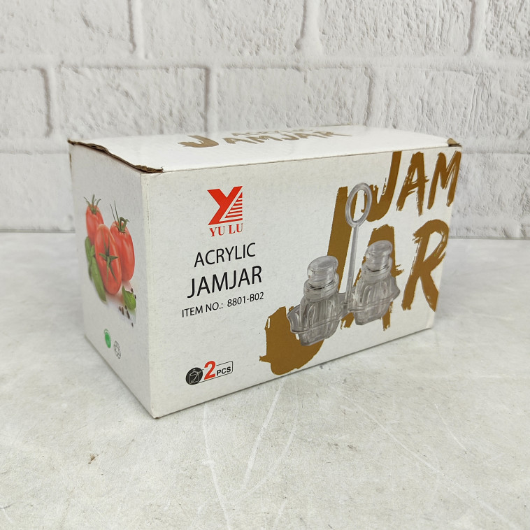Фотография Набор пластиковый для специй 3 предмета подставка прозрачный Jam Jar Fessle