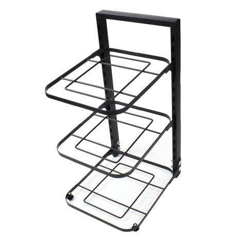 Подставка металлическая для сковород кастрюль 27х23х43 см 3-х ярусная черный Baizheng