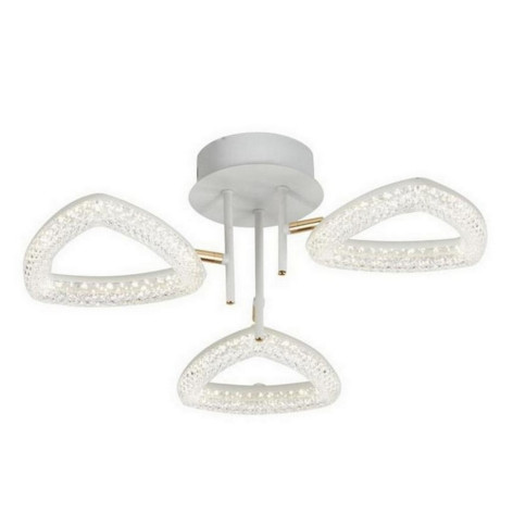 Люстра светодиодная 3 плафона  53*21 см 48Вт 3360LM 12м2 3 цвета белый Baizheng