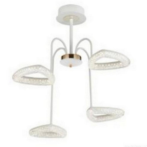 Люстра светодиодная 4 плафона  62*40 см 64Вт 4480 LM 16м2 3 цвета прилож пульт белый Baizheng