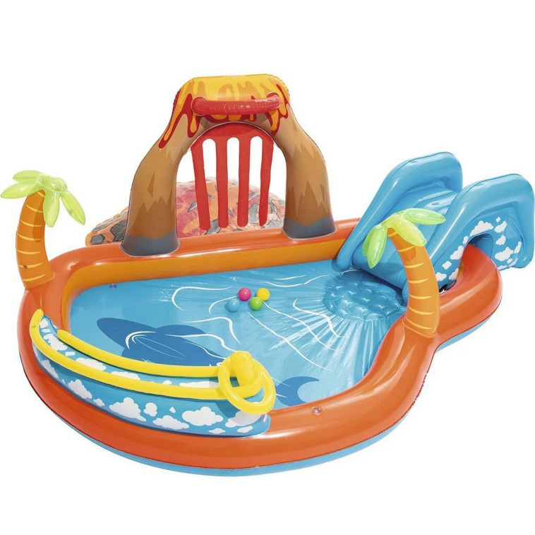 Фото Игровой центр 265*265*104 см с бассейном Lava Lagoon Bestway