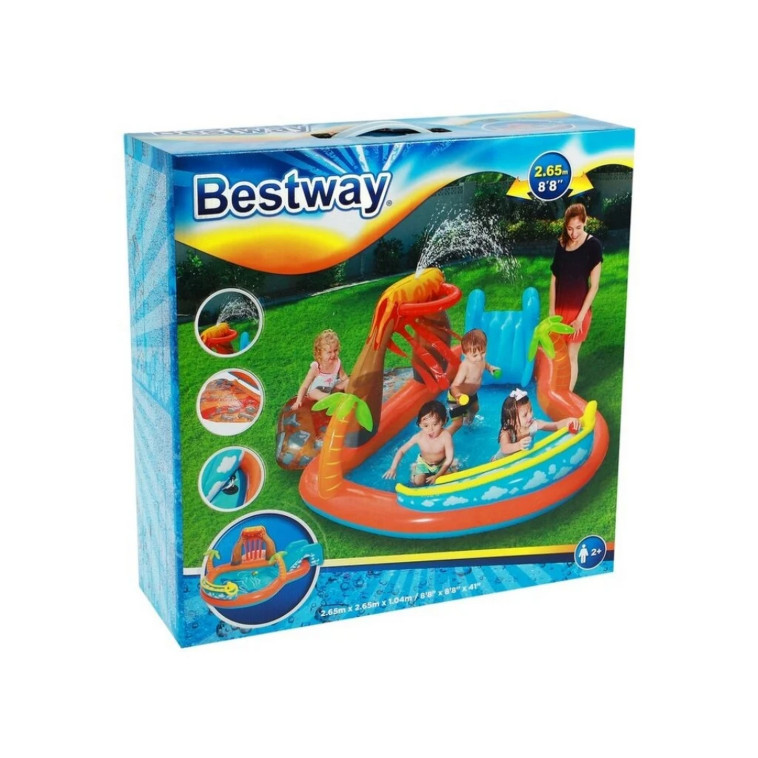 Фото №1 Игровой центр 265*265*104 см с бассейном Lava Lagoon Bestway