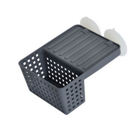 Держатель пластиковый для губки 152х121х71 мм присоски серый Violet