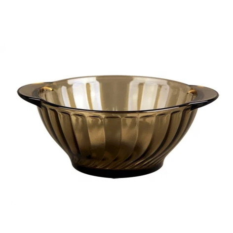 Бульонница стеклянная 510 мл с ушками Дымка Elica Pasabahce