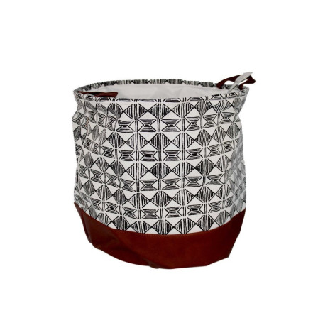 Корзина текстильная 45*35 см для белья круглая Baizheng