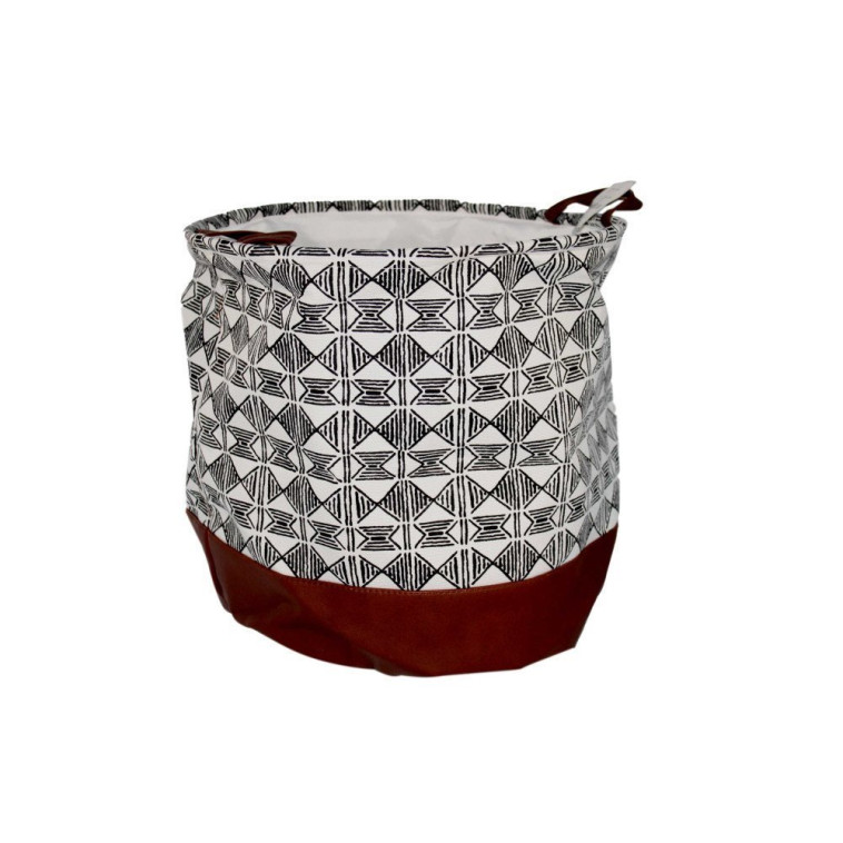 Корзина текстильная 45*35 см для белья круглая Baizheng