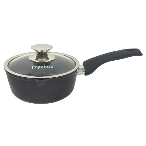 Ковш алюминиевый  1,5 л стекл крышка под упак Классик Горница