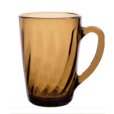 Кружка стеклянная 300 мл обрешетка дымка Elica Pasabahce