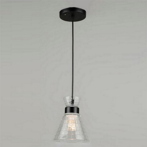 Люстра кухонная 1 плафон 15,5*18*80 см Е27 60Вт 4м2  плафон стекло черный Baizheng Люстра кухонная 1 плафон 15,5*18*80 см Е27 60Вт 4м2  плафон стекло черный Baizheng