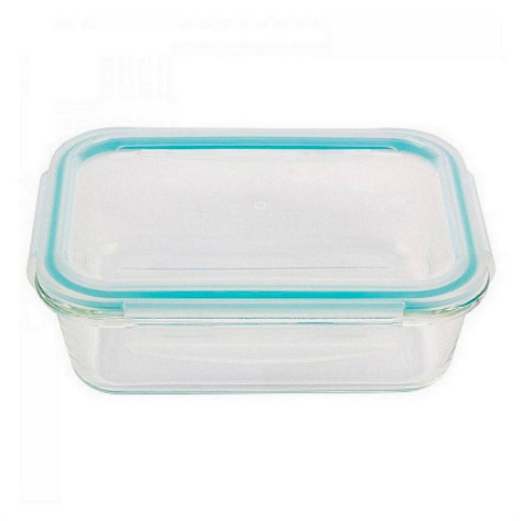 Контейнер стеклянный 1000 мл квадратный пласт крышка Diafano Mallony