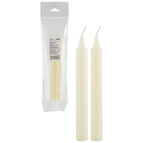 Набор свечей хозяйственных 2 шт 50 гр 18,5 см Рыжий Кот