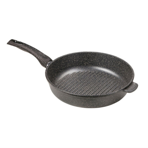 Сковорода-гриль алюминиевая 28 см Гранит Горница