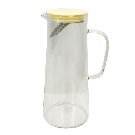 Кувшин стеклянный 1400 мл крышка-фильтр прозрачный Baizheng