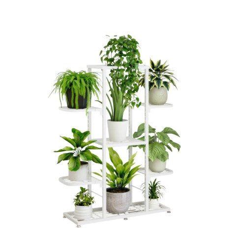 Подставка металлическая для цветов 880*625*230 мм 5 уровней белый Baizheng