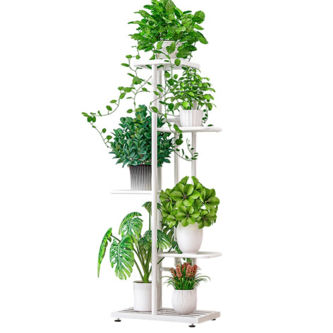 Подставка металлическая для цветов 960*430*220 мм 5 уровней белый Baizheng