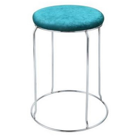 Табурет металлический 300*300**450 мм с мягким сиденьем зеленый Baizheng