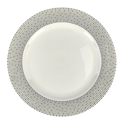 Тарелка фарфоровая обеденная 23 см Флорис Коралл