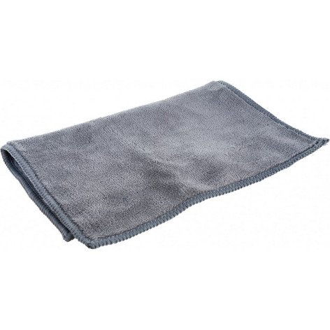 Салфетка микрофибра 23х30 см 260 гp/м² двухсторонняя ворс + замша M-10 Рыжий кот