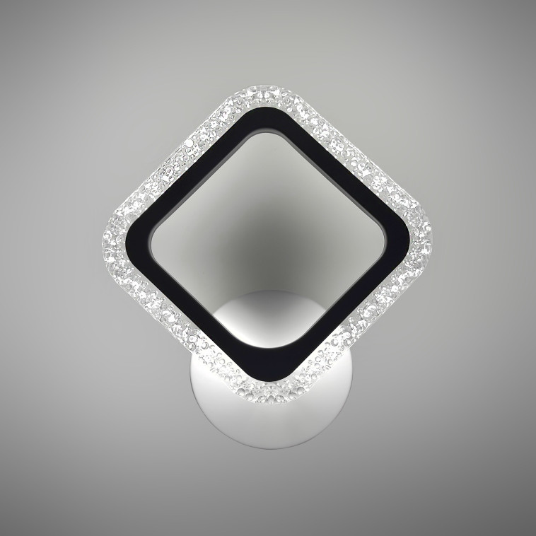 Фотография Бра светодиодный 1 плафон 24,8*27,8*8 см 20 Вт 670 LM 5м2 акрил 3 цвета бел Baizheng