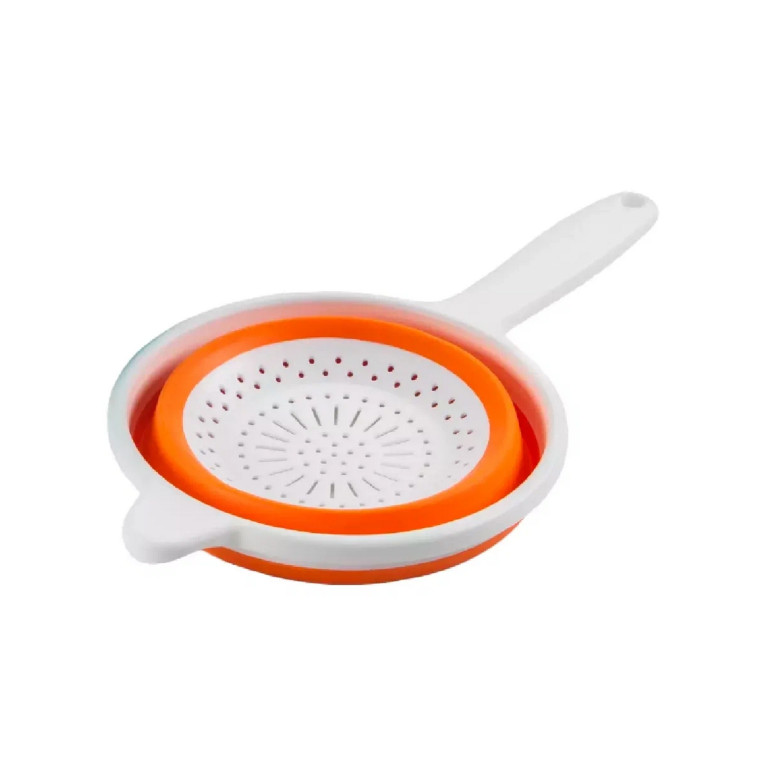 Фото Дуршлаг пластиковый складной мандарин Compact Berossi