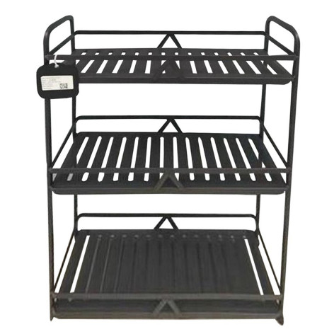 Полка металлическая для ванной 3-х ярусная 34*14*59 см BD-HP612 Baizheng