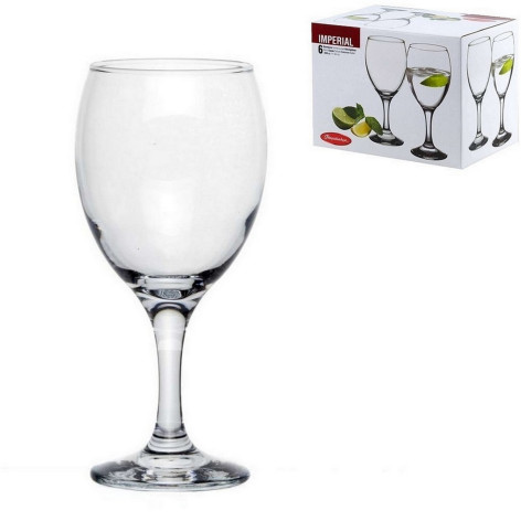 Набор стеклянный бокалов 6 пр 340 мл для вина Imperial Pasabahce
