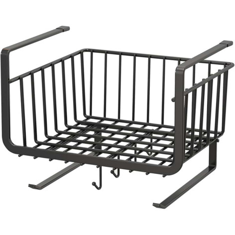 Полка металлическая для кухни подвесная 33*27,5*20,5 см черный CY-0107 Baizheng